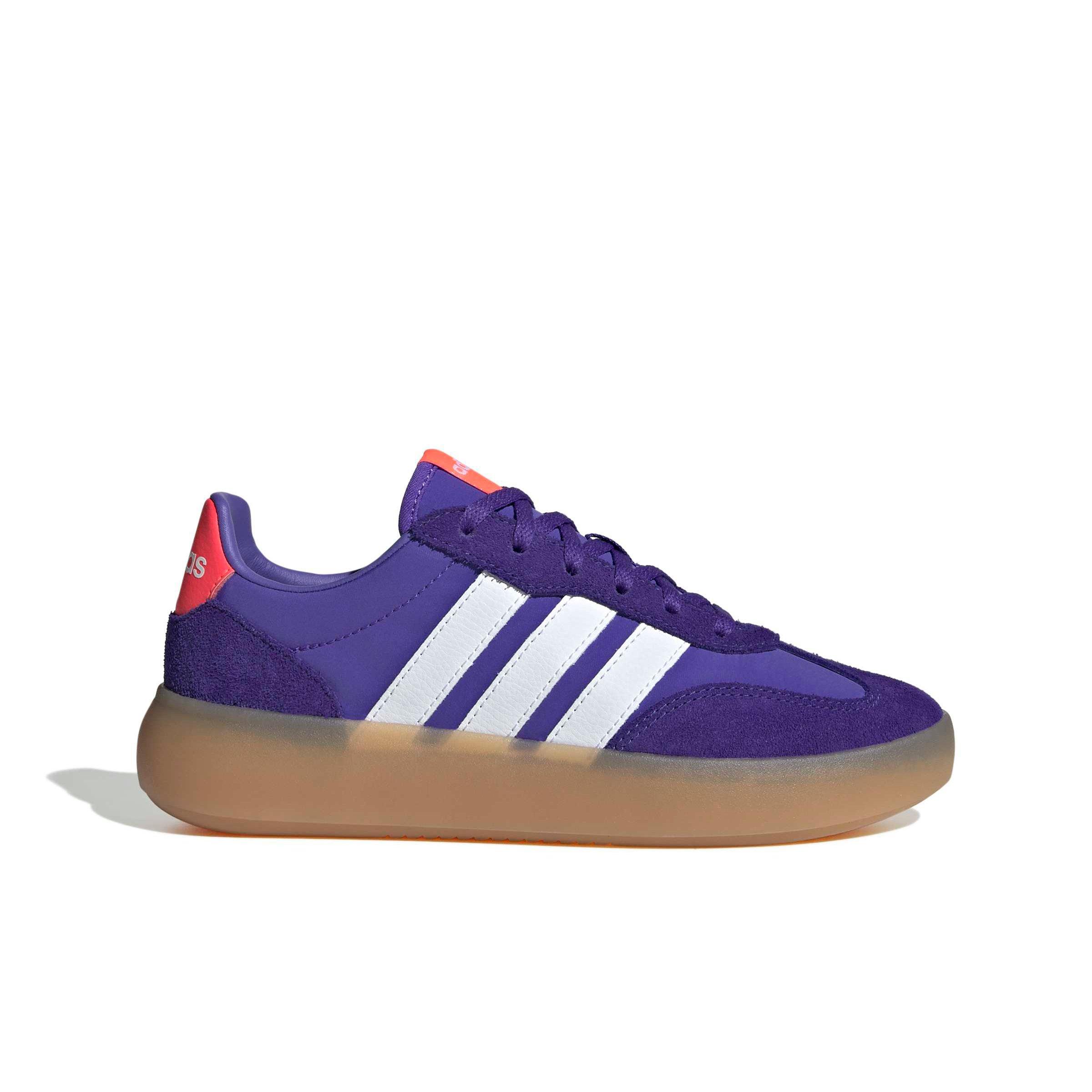 adidas Barreda Decode "Solar Purple/Ftwr White/Solar Turbo" Grade School Girls' Shoe - PURPLE/WHITE/SOLAR